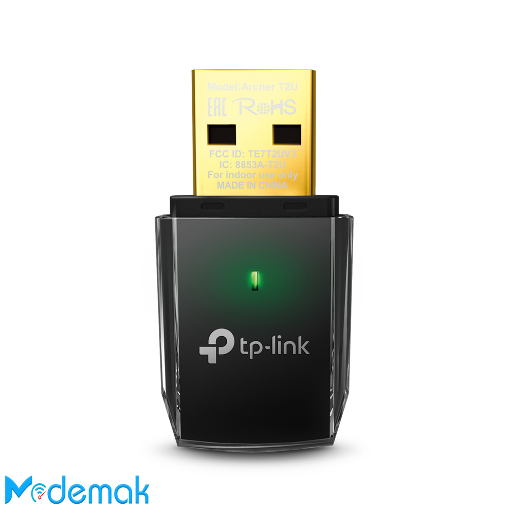 کارت شبکه USB بی سیم تی پی لینک TP-Link T2U AC600